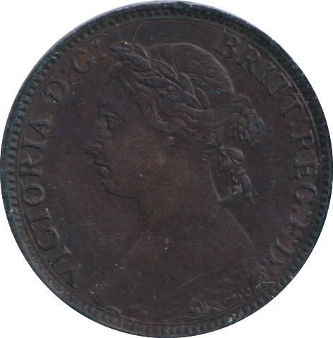 1892 FARTHING ( VF )