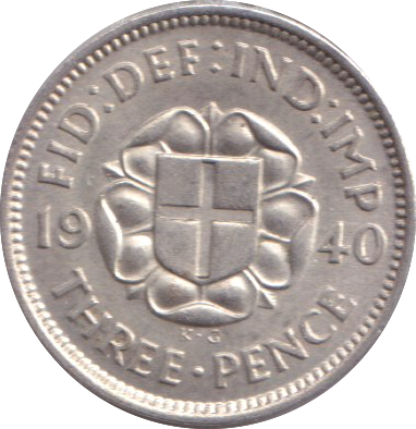 1940 THREEPENCE ( UNC )