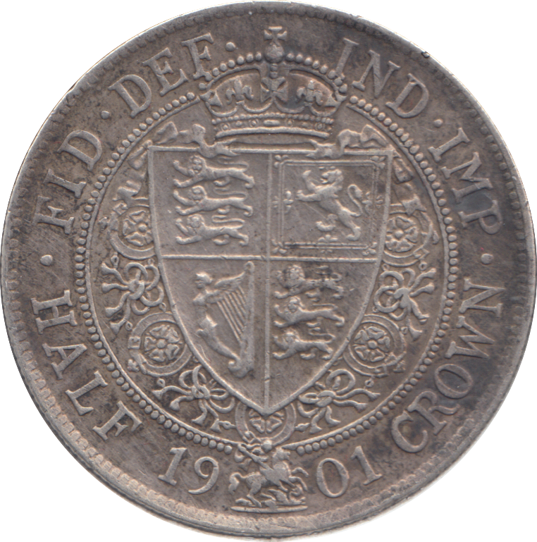 1901 HALFCROWN ( AUNC )