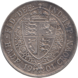 1901 HALFCROWN ( AUNC )