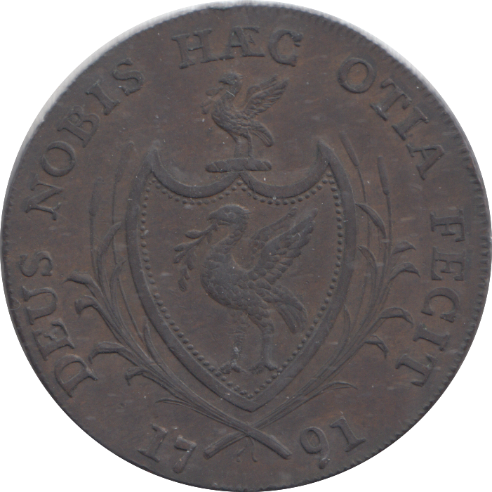 1791 LIVERPOOL HALFPENNY TOKEN