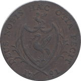 1791 LIVERPOOL HALFPENNY TOKEN