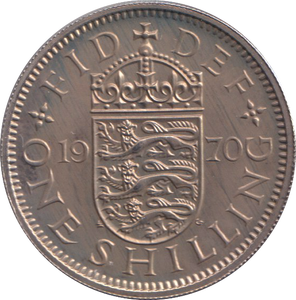1970 ENGLISH SHILLING ( UNC )