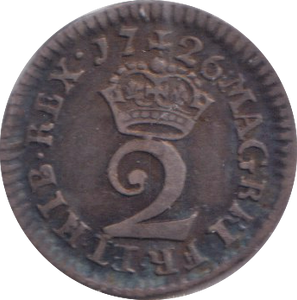 1726 MAUNDY TWOPENCE ( GVF )