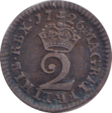 1726 MAUNDY TWOPENCE ( GVF )