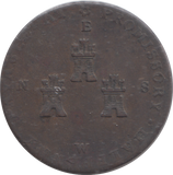 1794 CHESTER HALFPENNY TOKEN
