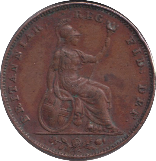 1839 FARTHING ( VF )