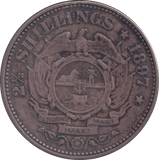 1897 SILVER 2 1/2 SHILLING SOUTH AFRICA