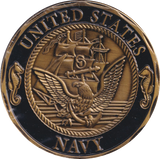 2002 SHELLBACK CROSSING THE LINE US NAVY CHALLENGE COIN