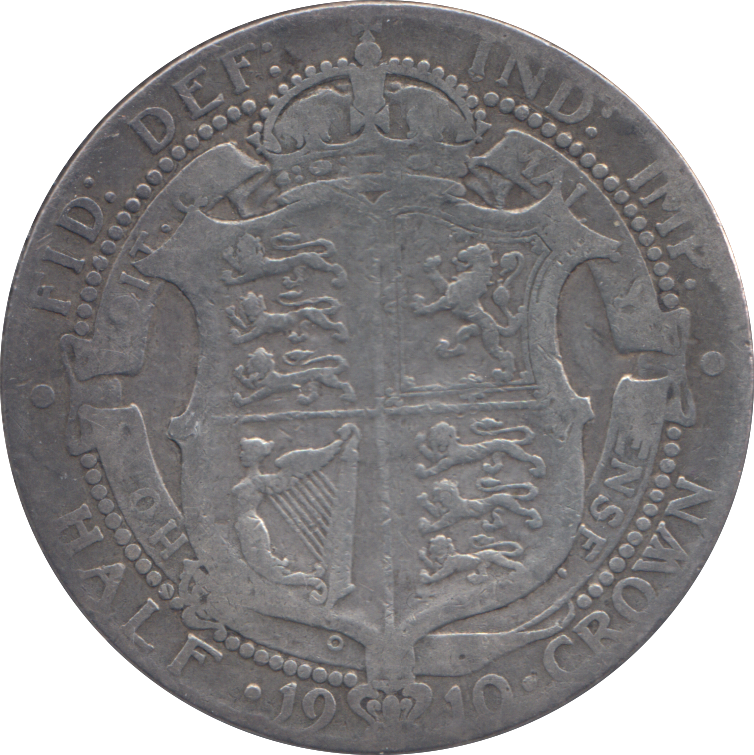 1910 HALFCROWN ( FINE )