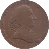 1790 HALFPENNY TOKEN MACCLESFIELD