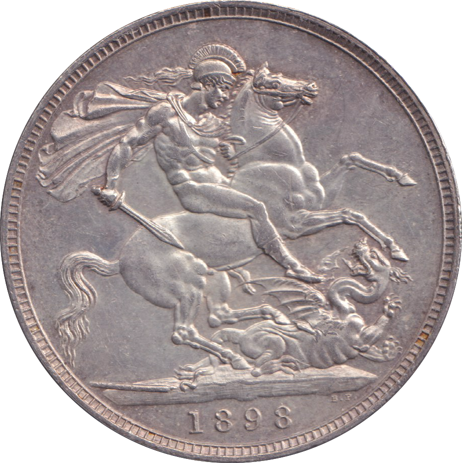 1898 LXII CROWN ( AUNC )