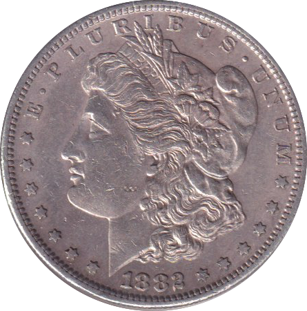 1882 SILVER MORGAN DOLLAR USA