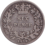 1879 SIXPENCE ( FINE )