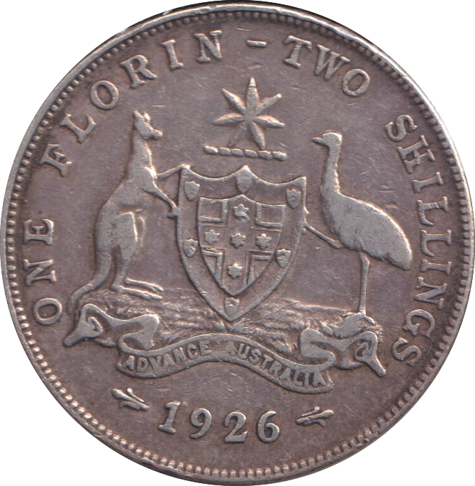 1926 SILVER AUSTRALIA FLORIN