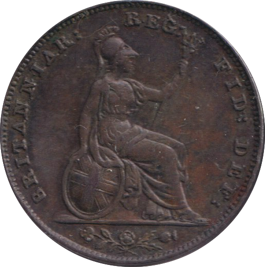 1859 FARTHING ( EF )