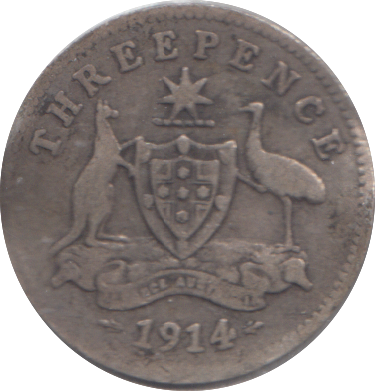 1914 AUSTRALIA THREEPENCE