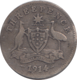 1914 AUSTRALIA THREEPENCE