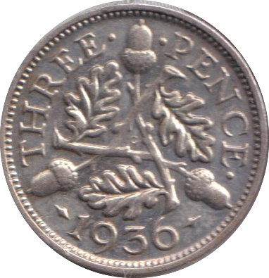 1936 THREEPENCE ( VF )