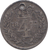 1872 MAUNDY 4 PENCE ( GF )