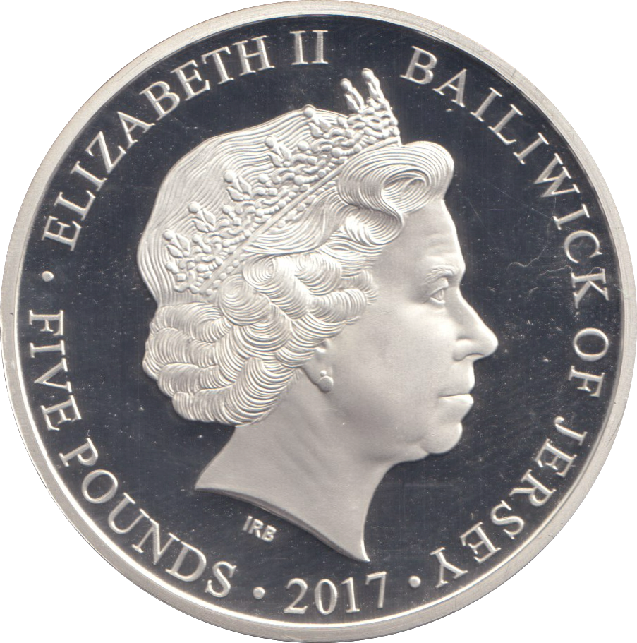 2017 SILVER PROOF £5 KING CANUTE