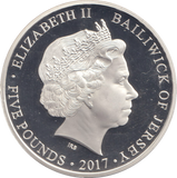 2017 SILVER PROOF £5 KING CANUTE