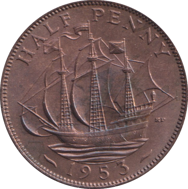 1953 HALFPENNY ( BU )