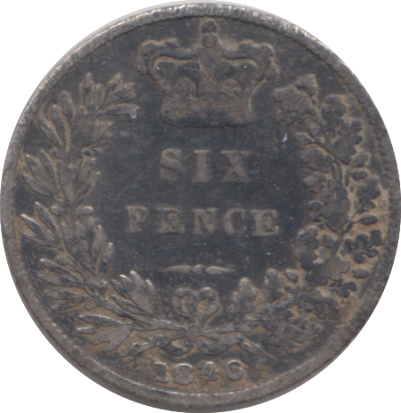1846 SIXPENCE ( NF )