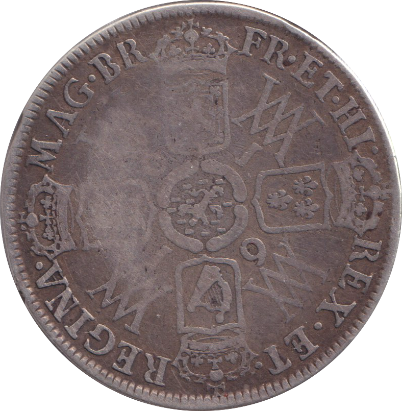 1691 HALFCROWN ( NF )