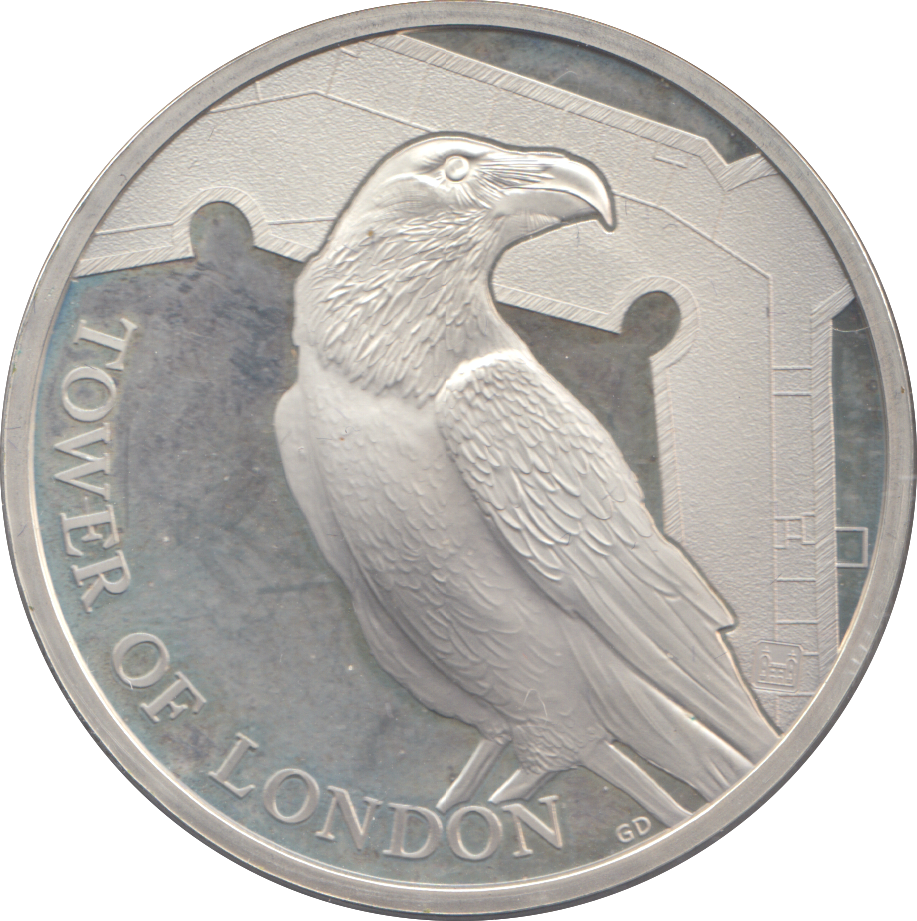 2019 SILVER PROOF FIVE POUNDS TOWER OF LONDON