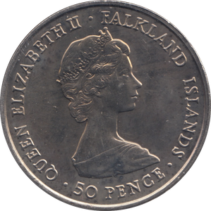 1980 50 PENCE FALKLAND ISLANDS F431