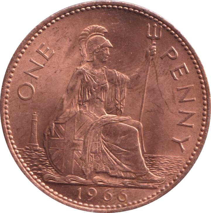 1966 PENNY ( BU )