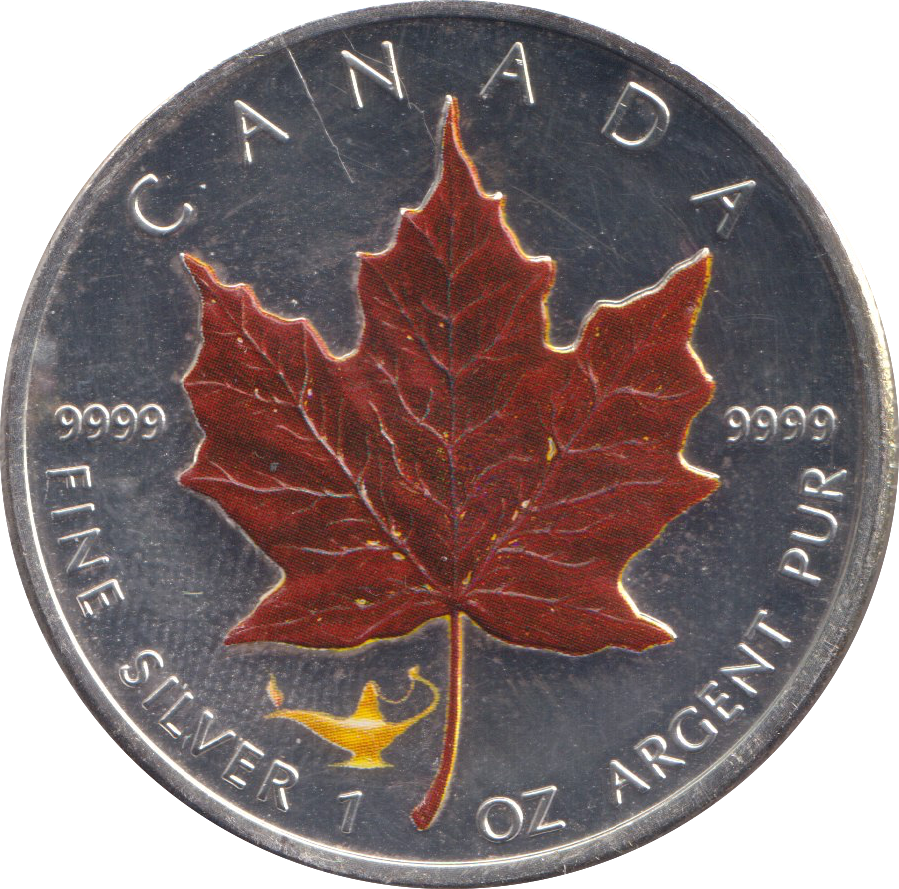 2009 1 OZ .999 FINE SILVER 5 DOLLARS CANADA
