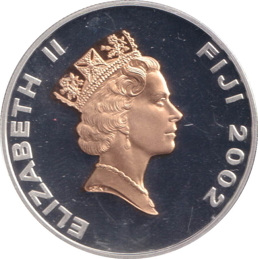 2002 SILVER PROOF TEN DOLLAR FIJI