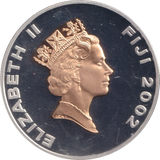 2002 SILVER PROOF TEN DOLLAR FIJI