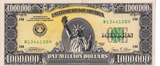 1988 USA FANTASY 1,000,000 DOLLAR BANKNOTE REF-1749