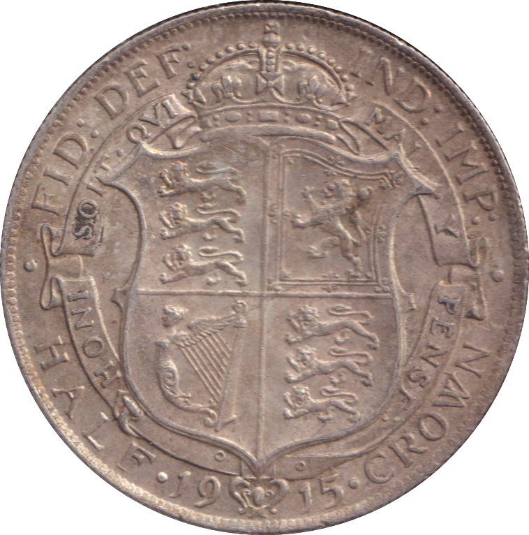 1915 HALFCROWN ( GVF )