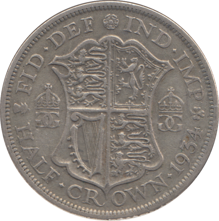 1934 HALFCROWN ( GF )