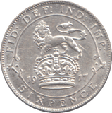 1917 SIXPENCE ( AUNC )