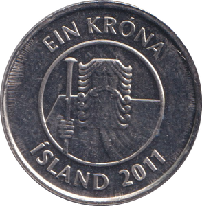 2011 1 KRONER ICELAND