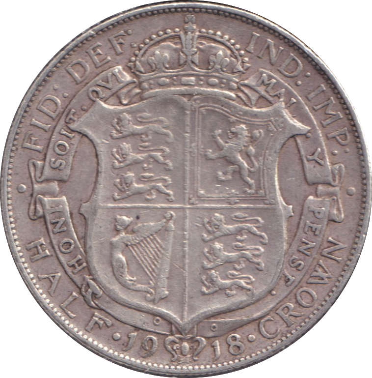 1918 HALFCROWN ( GVF )