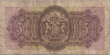 1937 FIVE SHILLINGS BERMUDA BANKNOTE REF-1763