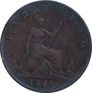 1863 FARTHING ( GVF )