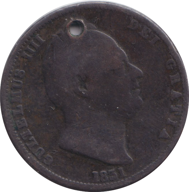 1831 HALFPENNY HOLED ( NF )