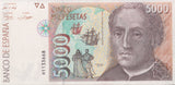 1992 5000 PESTAS BANKNOTE SPAIN REF-1622