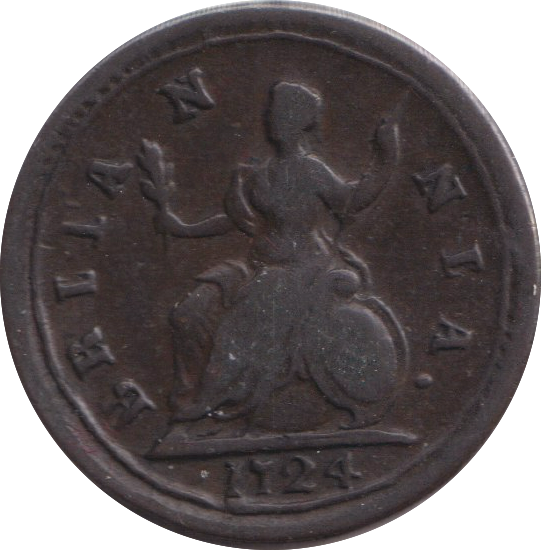 1724 FARTHING ( VF )