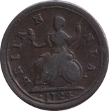 1724 FARTHING ( VF )