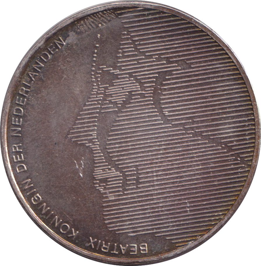 1984 SILVER 50 GULDEN NETHERLANDS