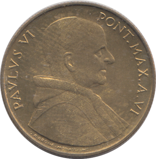 1968 VATICAN 20 LIRA