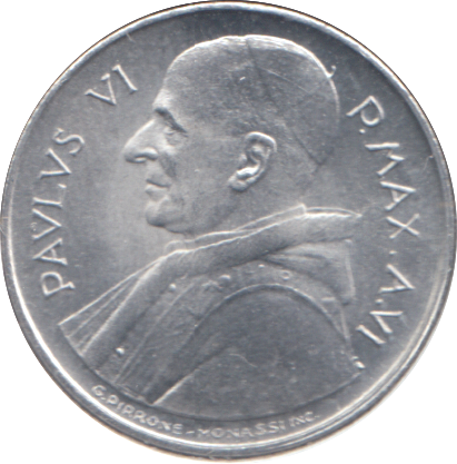 1968 VATICAN 1 LIRA